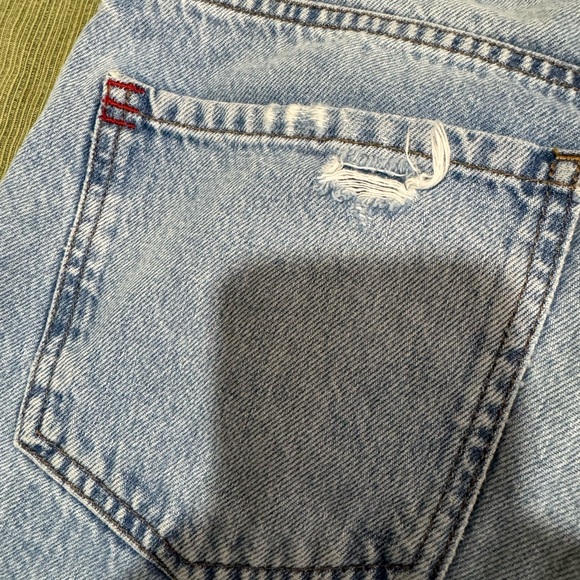 BDG Ripped Light Blue Straight Leg Jeans - Picture 7 of 10